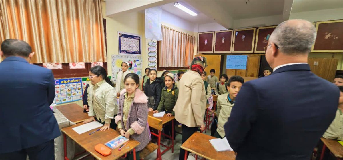 زيارة ميدانية لرئيس قطاع التعليم لمدارس البحيرة 