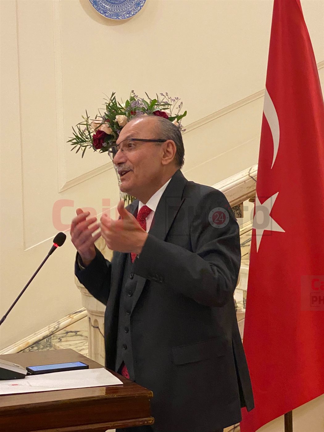 بحضور حسين فهمي ويسرا.. نجوم الفن في حفل عشاء السفير التركي على هامش التعاون مع مهرجان القاهرة السينمائي