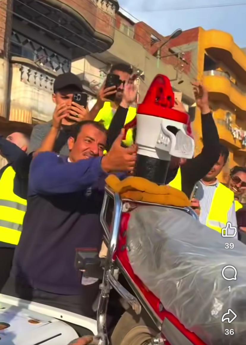 مسيرة لدعم مرشح انتخابي بالدقهلية 