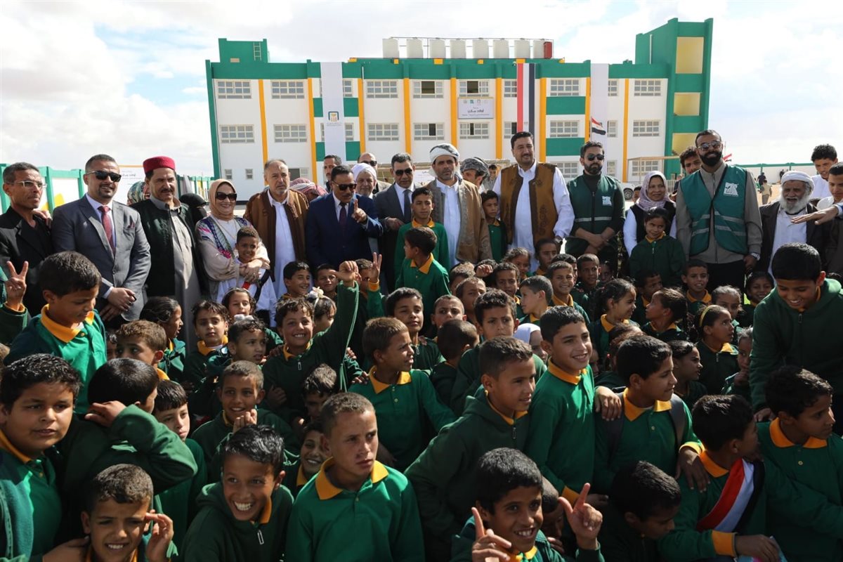 البنك الأهلي المصري يفتتح مدرسة أولاد مازن للتعليم الأساسي 