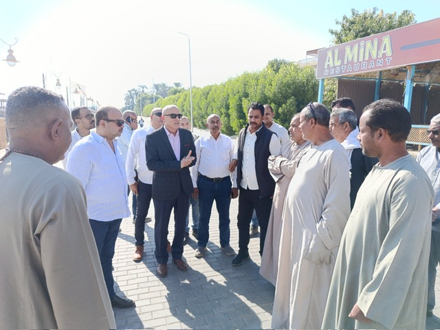 محافظ الأقصر وجولة في الأقالتةً