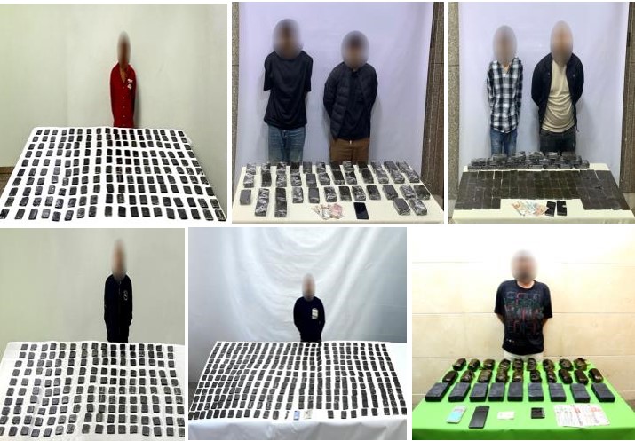 <strong>ضبط بؤر إجرامية بحوزتهم مخدرات بـ 105 مليون جنيه</strong>