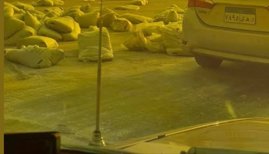 جانب من الحادث 