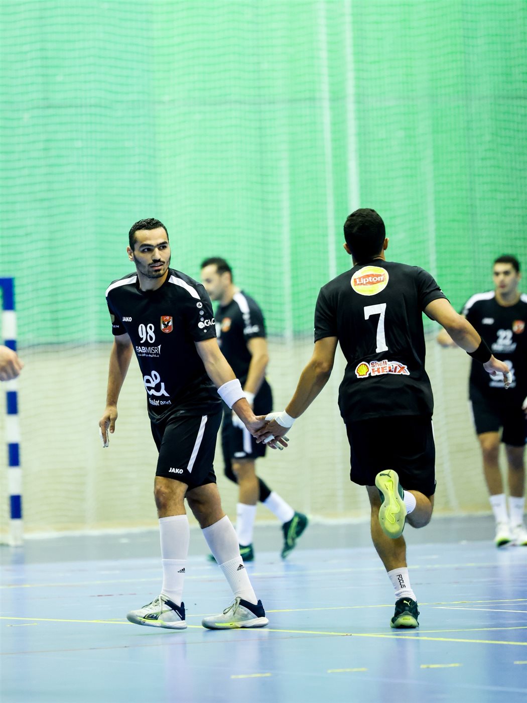 يد الأهلي يفوز على الجزيرة بدوري المحترفين 