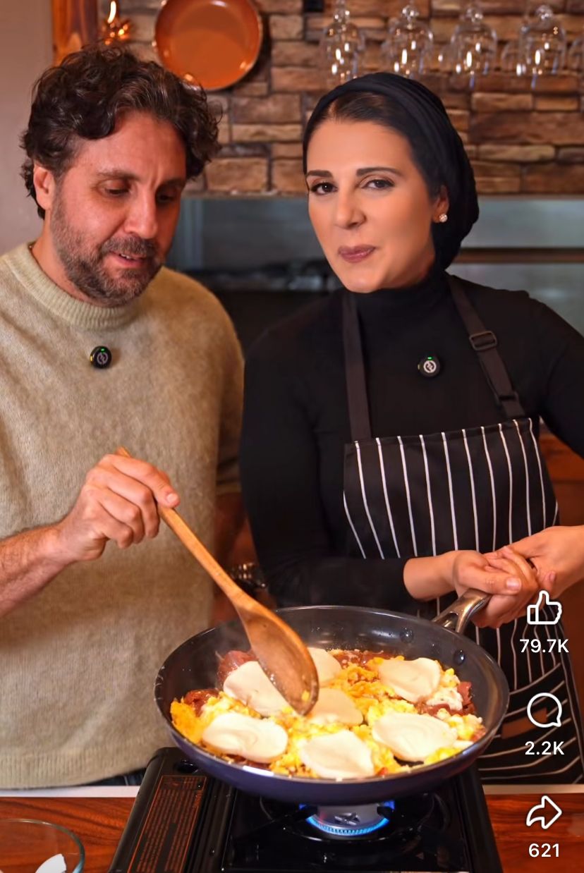 الشيف نادية السيد والفنان هشام ماجد&nbsp;