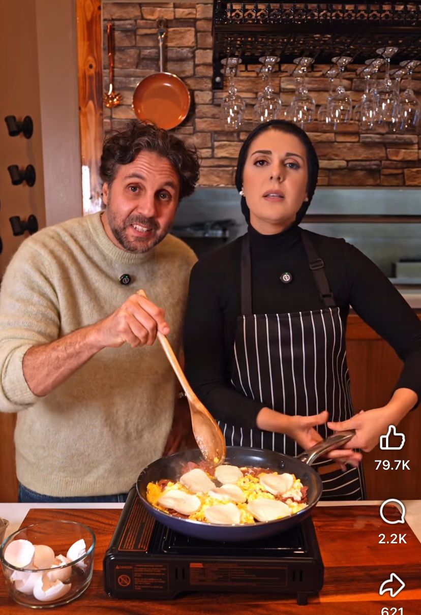 الشيف نادية السيد والفنان هشام ماجد&nbsp;