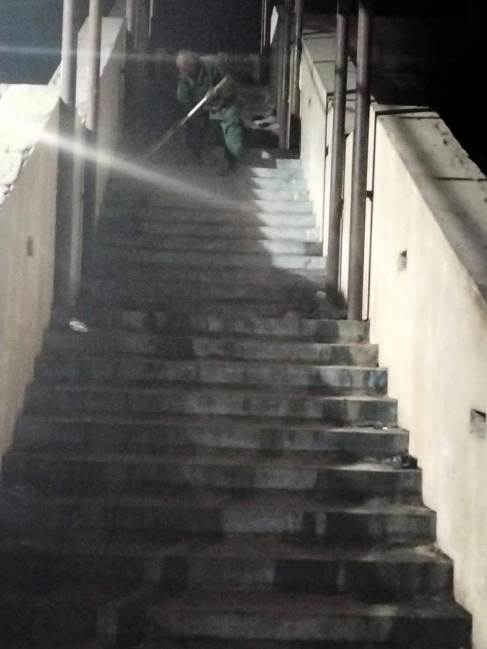 حملة مكبرة وتنظيف كوبري مزلقان القراريش 