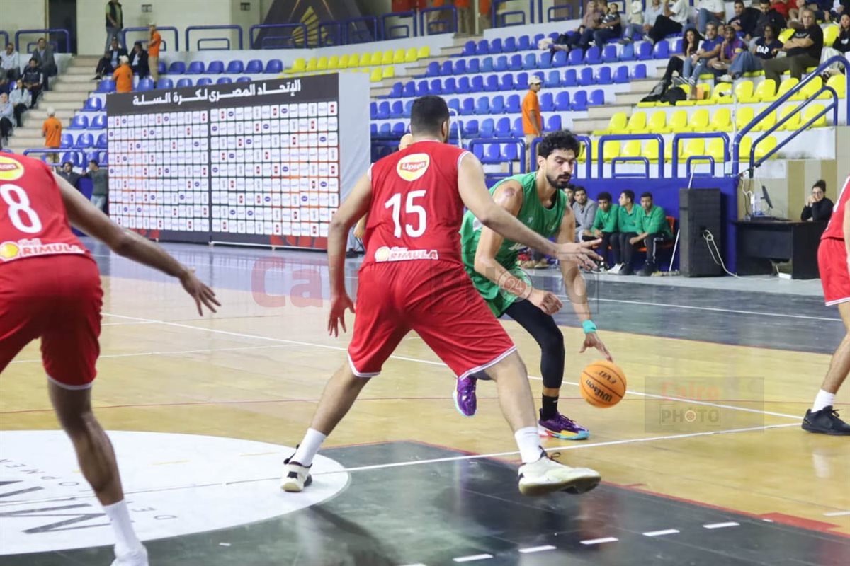 فوز الاتحاد السكندري على الأهلي في مباراة الفريق الأول بنهائي دوري المرتبط لكرة السلة<br> 