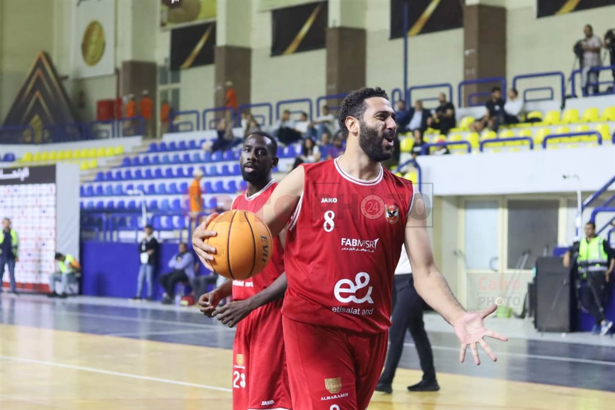فوز الاتحاد السكندري على الأهلي في مباراة الفريق الأول بنهائي دوري المرتبط لكرة السلة<br> 
