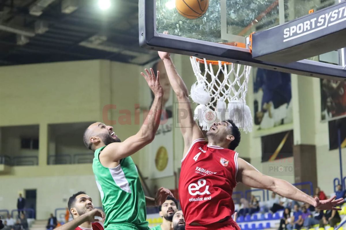 فوز الاتحاد السكندري على الأهلي في مباراة الفريق الأول بنهائي دوري المرتبط لكرة السلة<br> 
