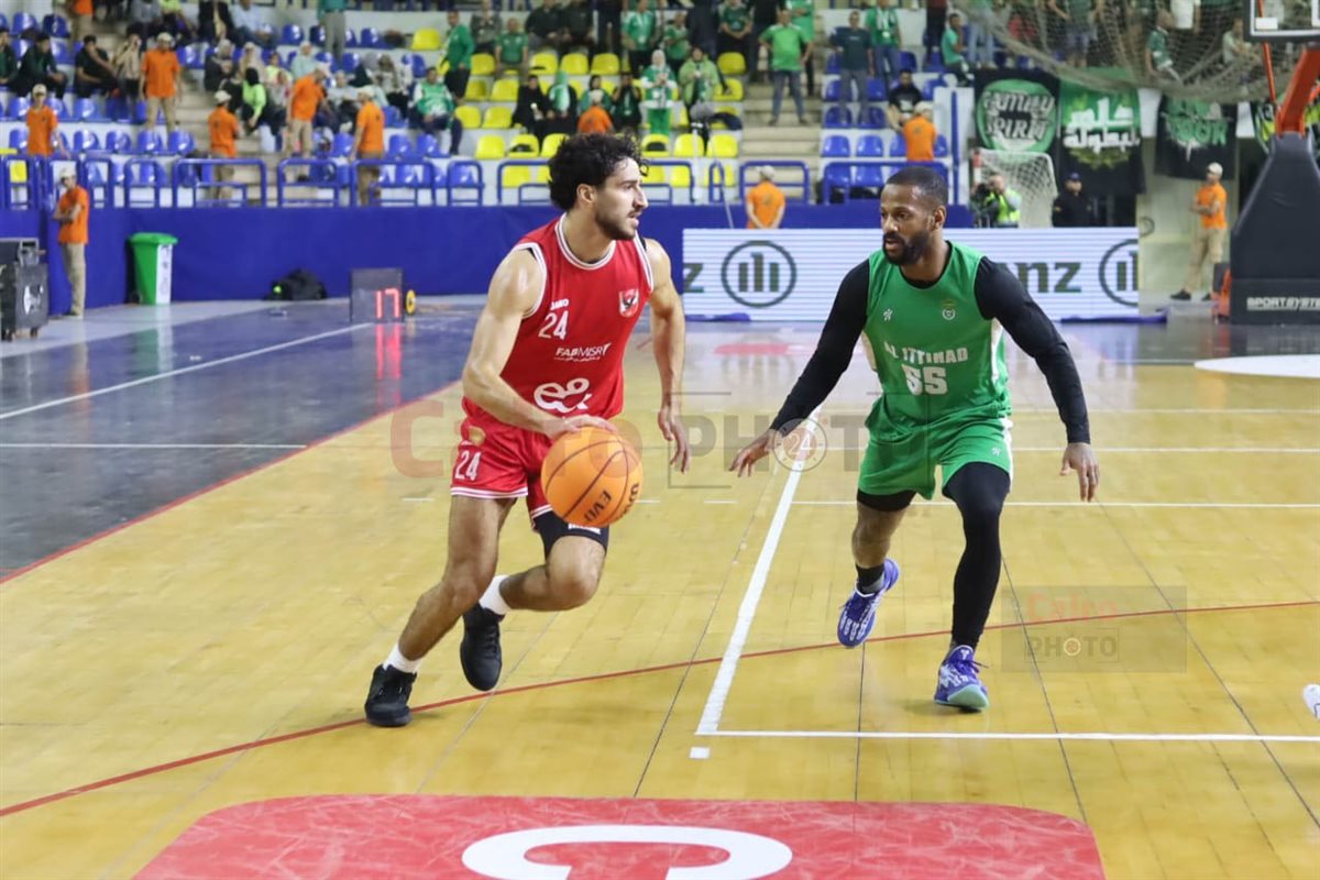 فوز الاتحاد السكندري على الأهلي في مباراة الفريق الأول بنهائي دوري المرتبط لكرة السلة<br> 