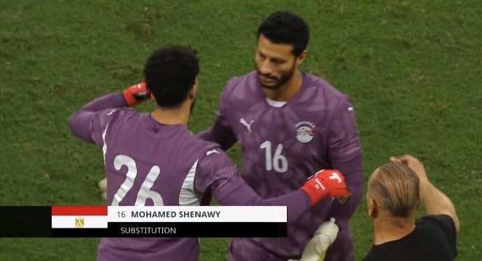 الشناوي وشوبير من مباراة مصر وكاب فيردي