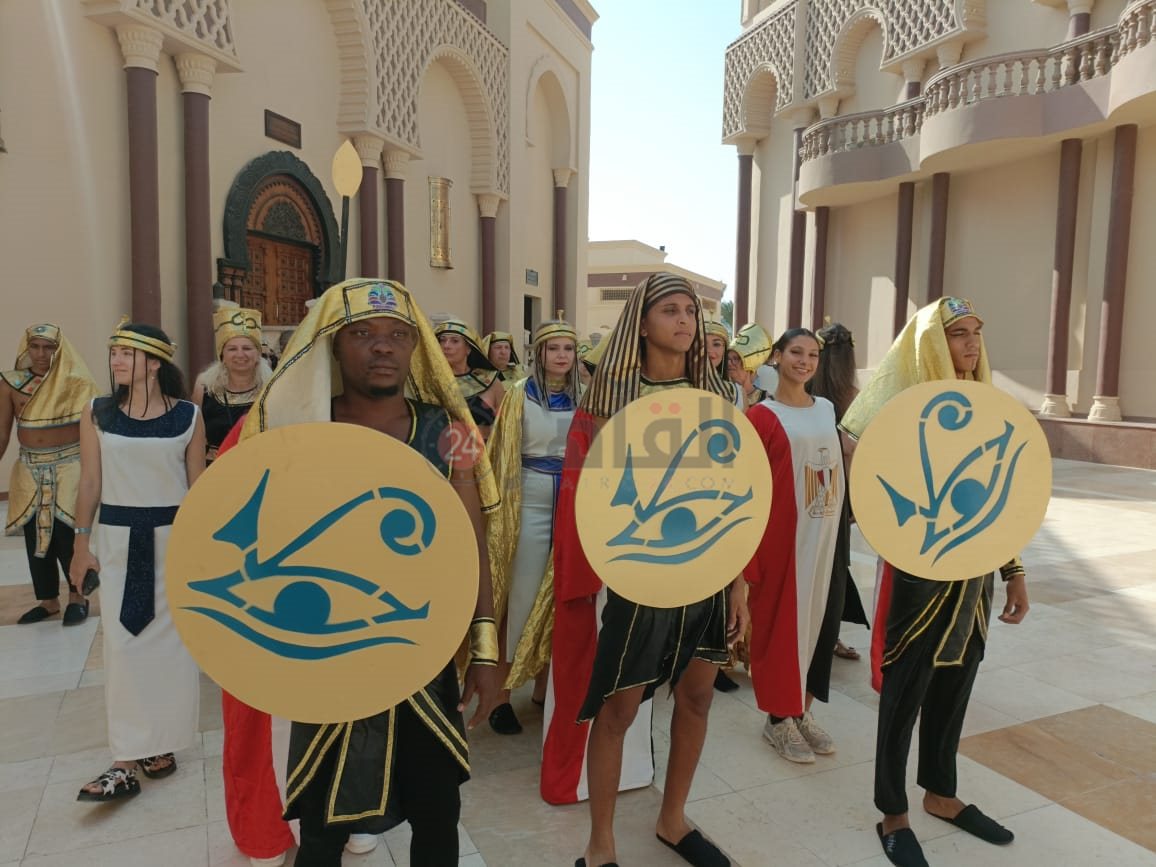 مسيرة فرعونية بفنادق الغردقة 