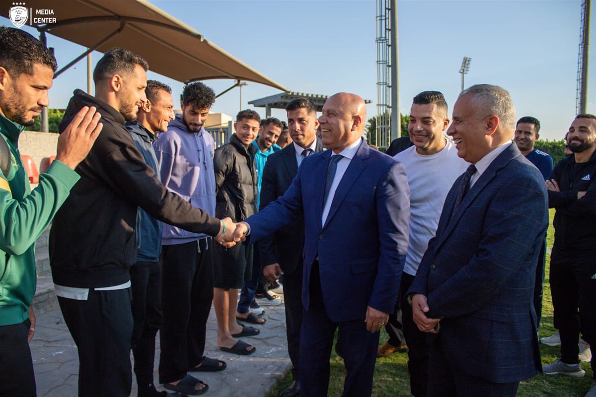 كامل الوزير يزور مران السكة الحديد لدعم ومؤازرة اللاعبين