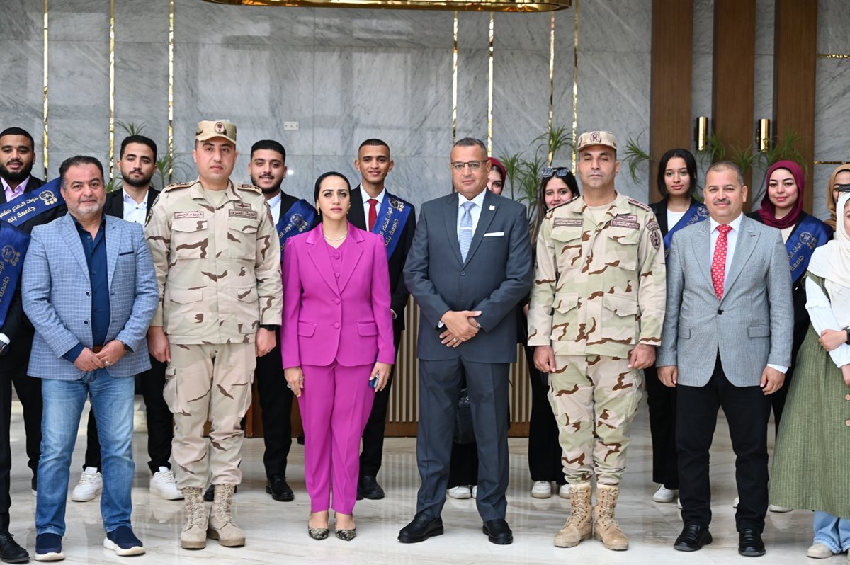 محافظ جنوب يستقبل طلاب جامعة بني سويف