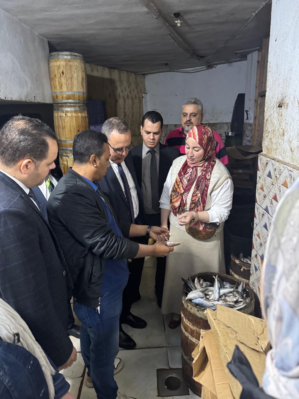 ضبط 8 أطنان أسماك مملحة فاسدة داخل مخزن بمدينة طلخا في الدقهلية