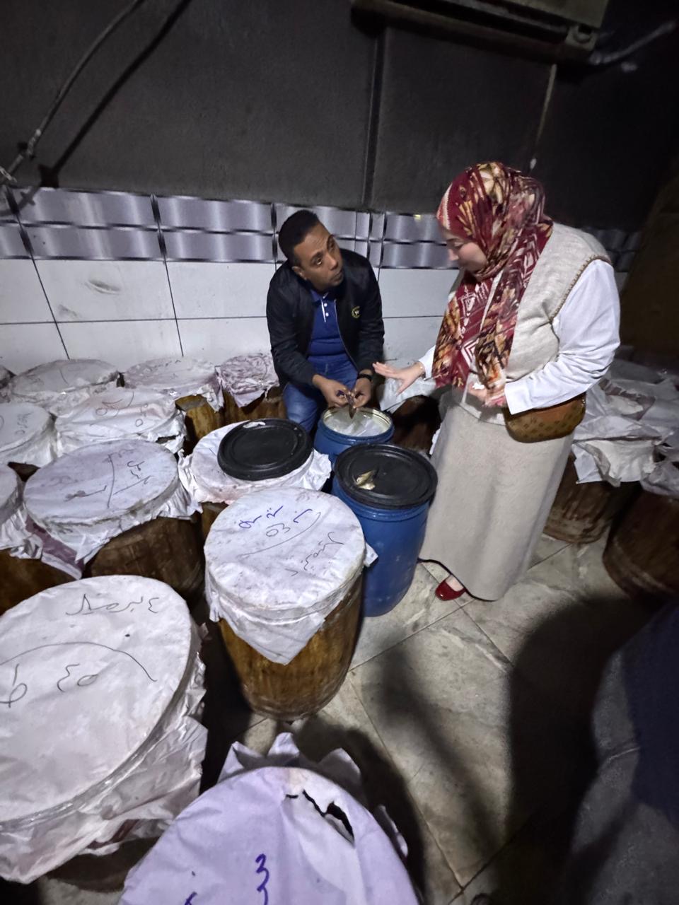 ضبط 8 أطنان أسماك مملحة فاسدة داخل مخزن بمدينة طلخا في الدقهلية