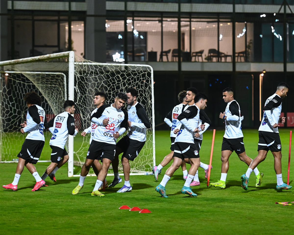 منتخب مصر يختتم تدريباته لكأس العرب قبل السفر إلى قطر