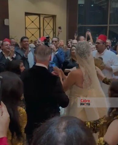 الصور الأولى من حفل زفاف أروى جودة ورجل الأعمال الإيطالي جون باتيست