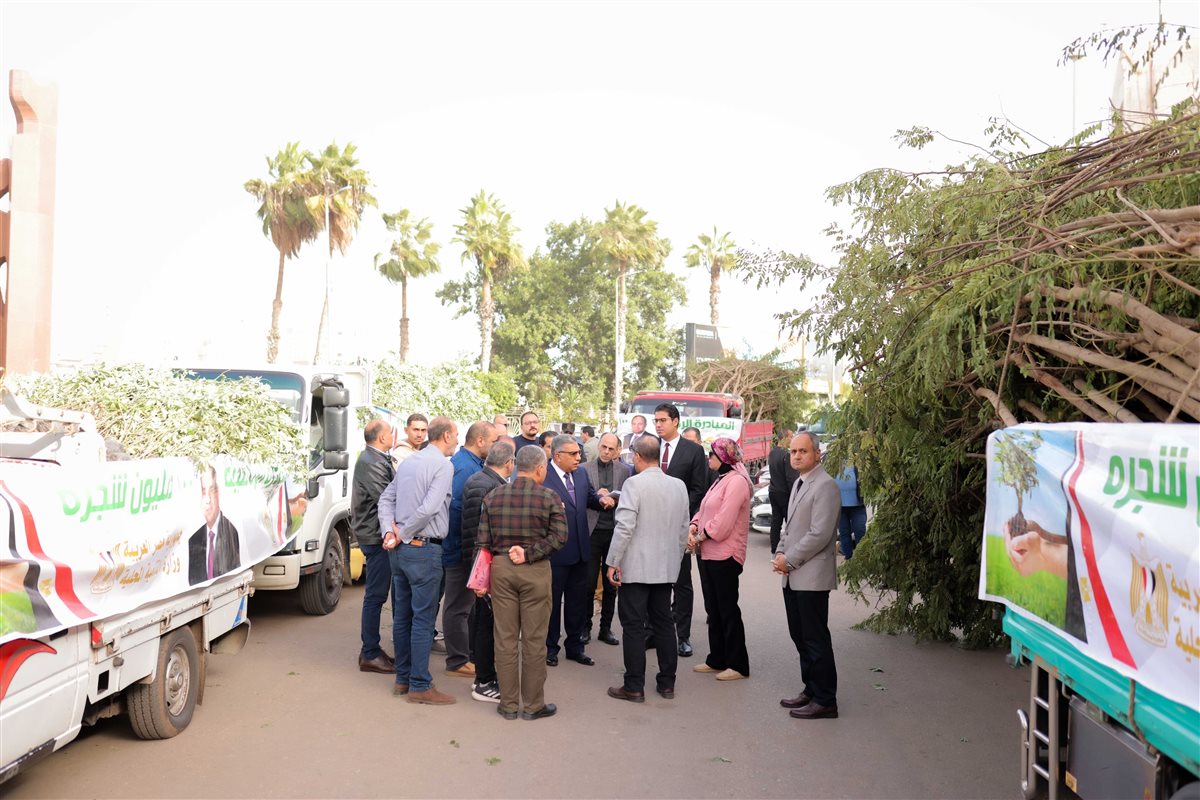 محافظ الدقهلية يشهد استلام 27 ألف شجرة ضمن المرحلة الرابعة لمبادرة “100 مليون شجرة”