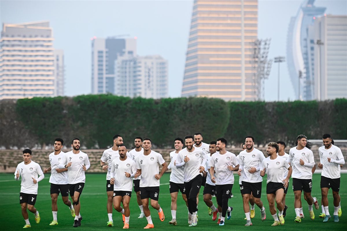 المران الأخير لمنتخب مصر استعدادا لمواجهة الكويت (5)