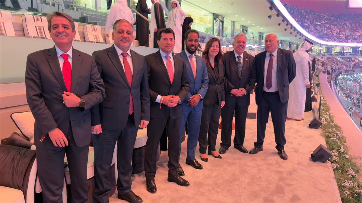 وزير الرياضة في افتتاح كأس العرب (3)