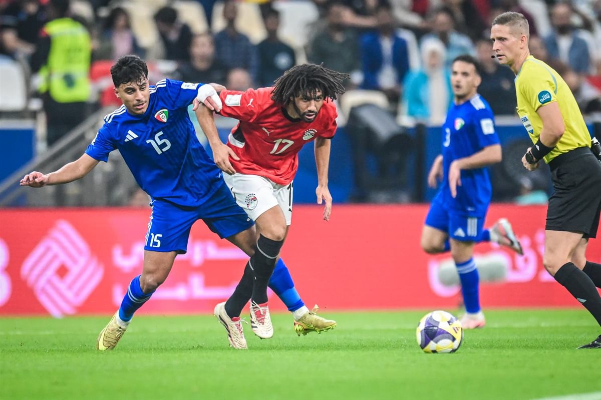 لقطات من مباراة مصر والكويت