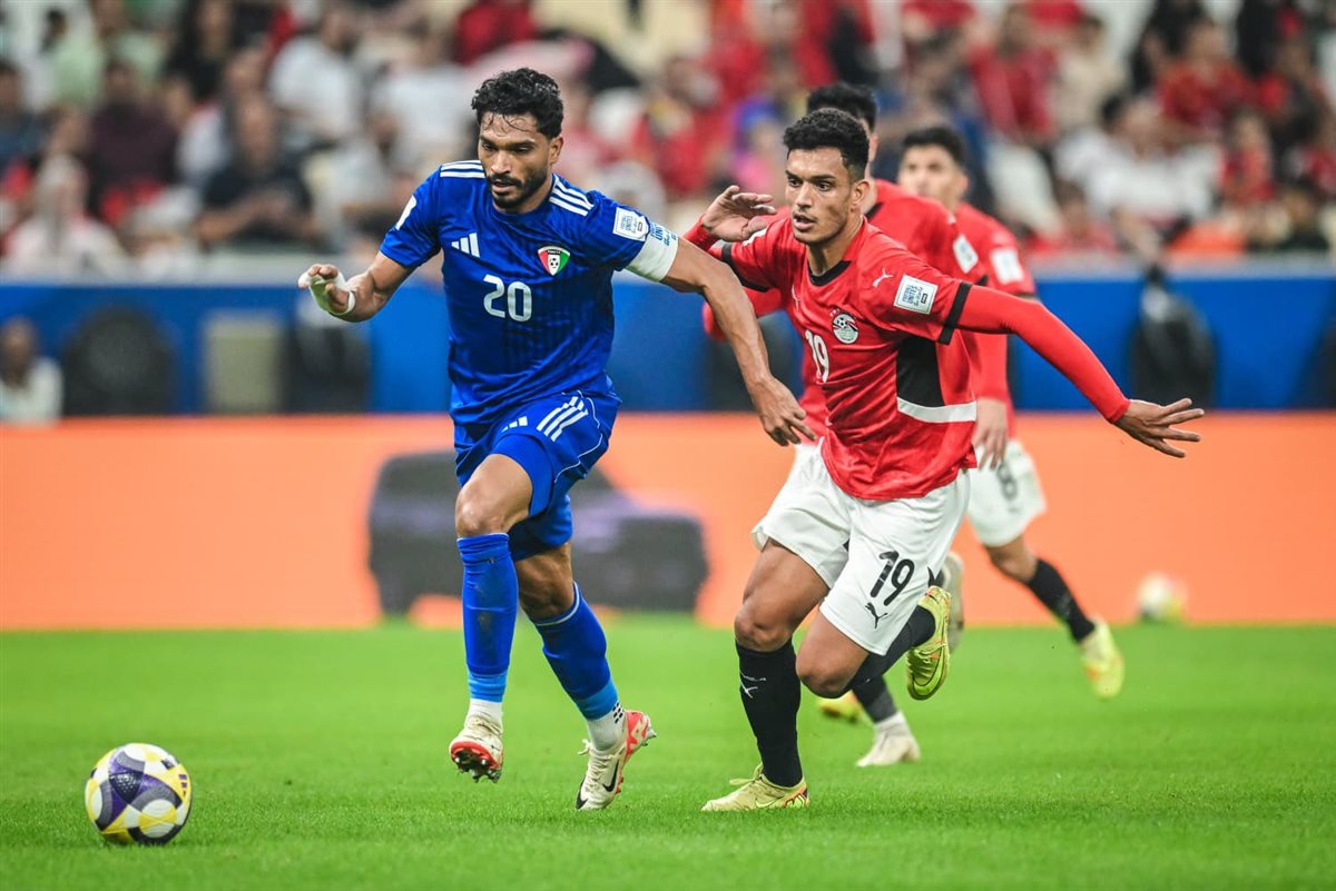 لقطات من مباراة مصر والكويت