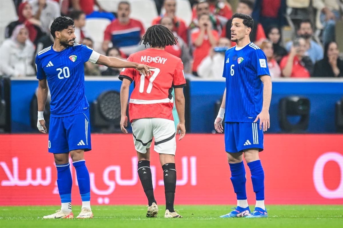 لقطات من مباراة مصر والكويت