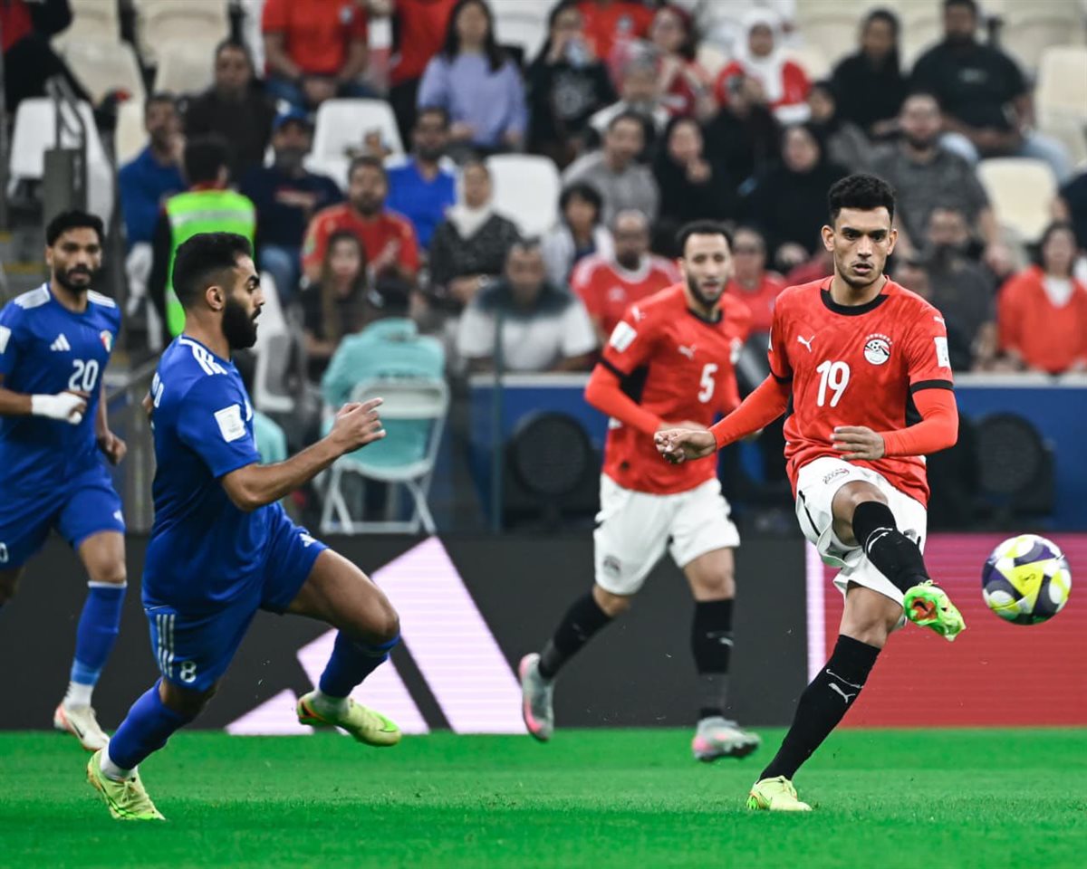 لقطات من مباراة مصر والكويت