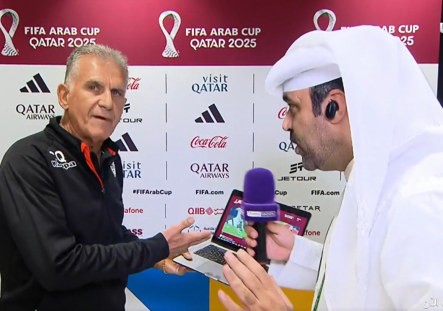 انفعال البرتغالي كارلوس كيروش مدرب منتخب عمان