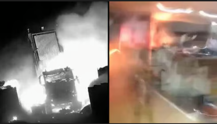 لقطات من قصف منشآت إيران النووية 