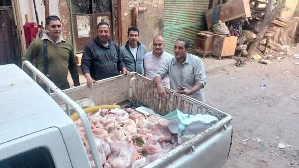 ضبط كميات كبيرة من اللحوم في المنوفية