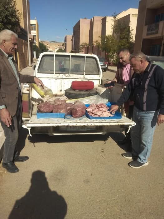 ضبط كميات كبيرة من اللحوم في المنوفية 