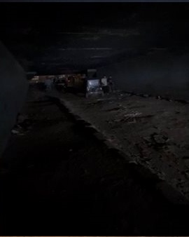 حالة النفق قبل أعمال الصيانة