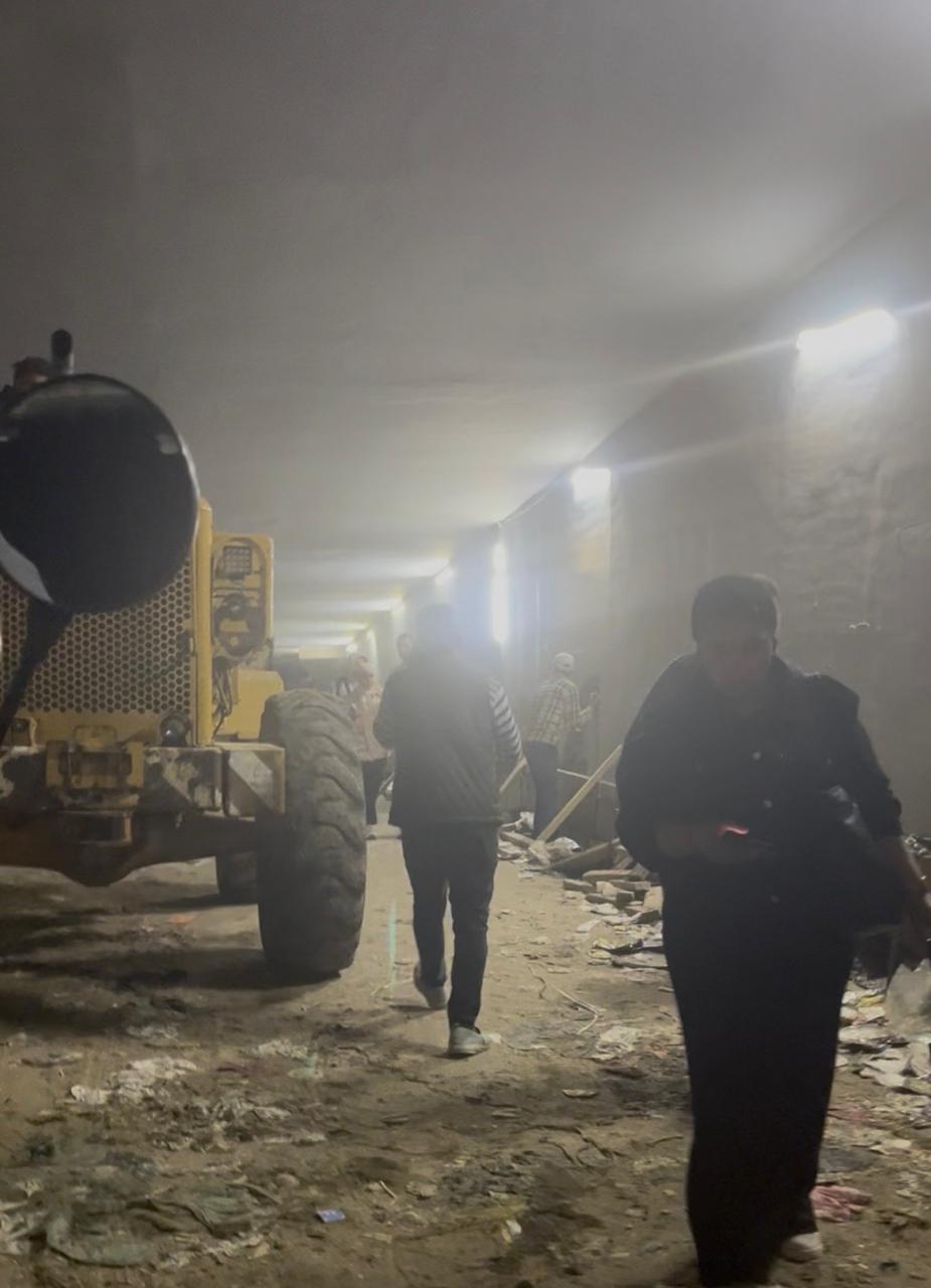 بداية رفع كفاءة النفق بعد نشر القاهرة 24