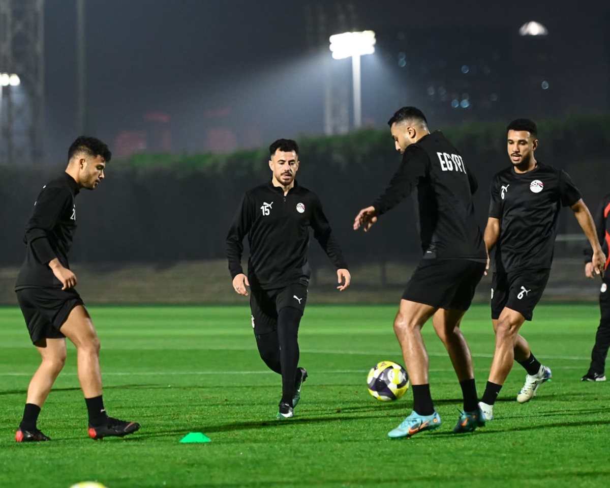 <strong>مران منتخب مصر </strong>