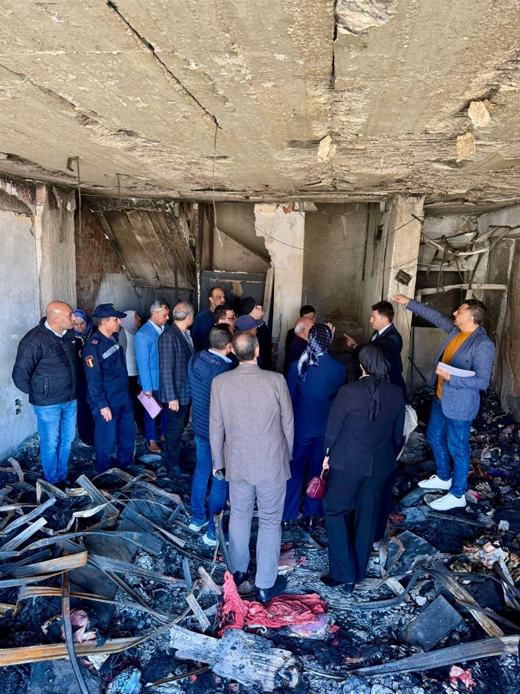 جانب من المعاينة