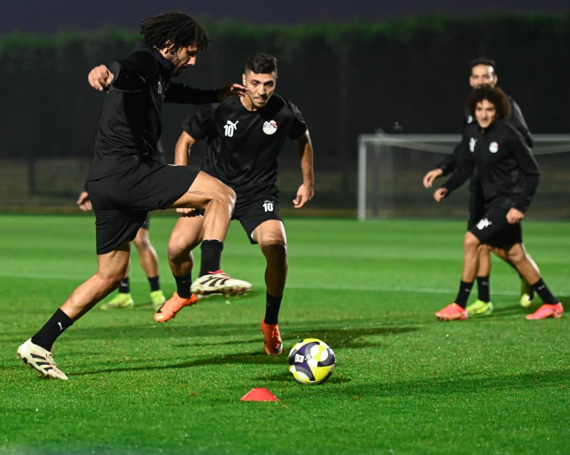 <strong>مران منتخب مصر </strong>