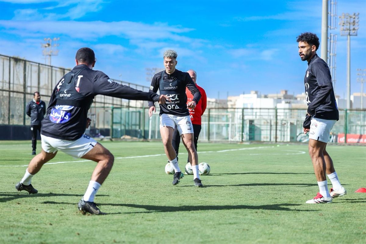 منتخب مصر يخوض تدريب صباحي بمركز المنتخبات الوطنية