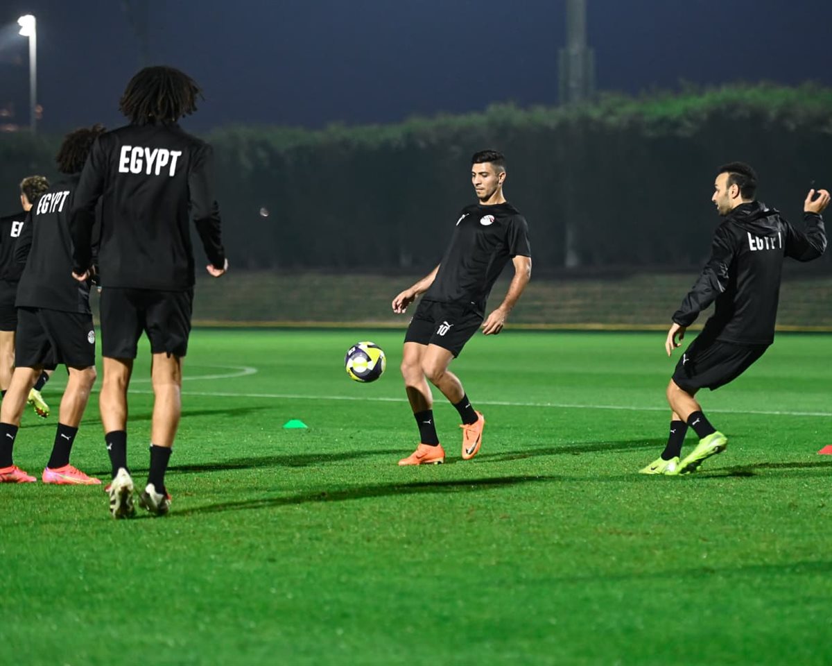 <strong>مران منتخب مصر </strong>