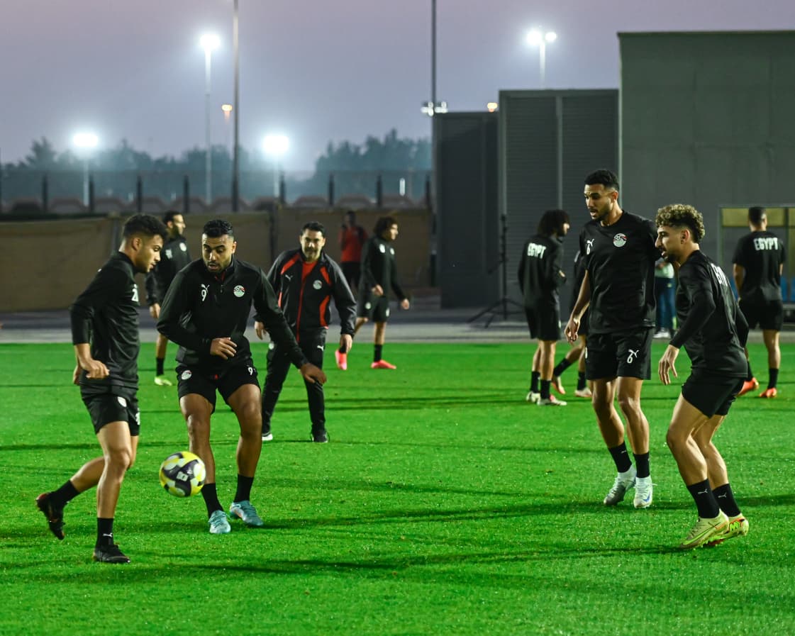 <strong>مران منتخب مصر </strong>