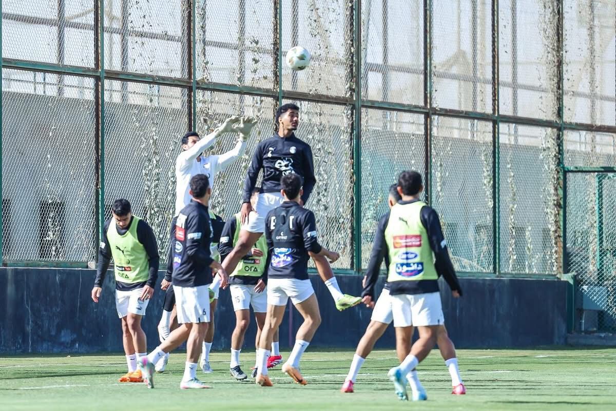 منتخب مصر يخوض تدريب صباحي بمركز المنتخبات الوطنية
