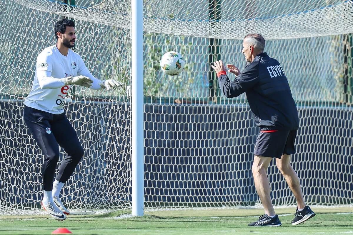 منتخب مصر يخوض تدريب صباحي بمركز المنتخبات الوطنية