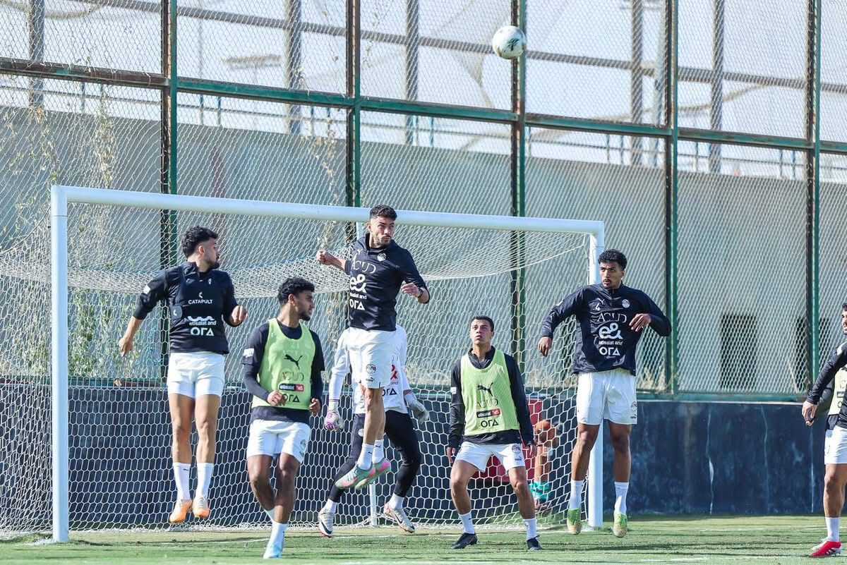 منتخب مصر يخوض تدريب صباحي بمركز المنتخبات الوطنية