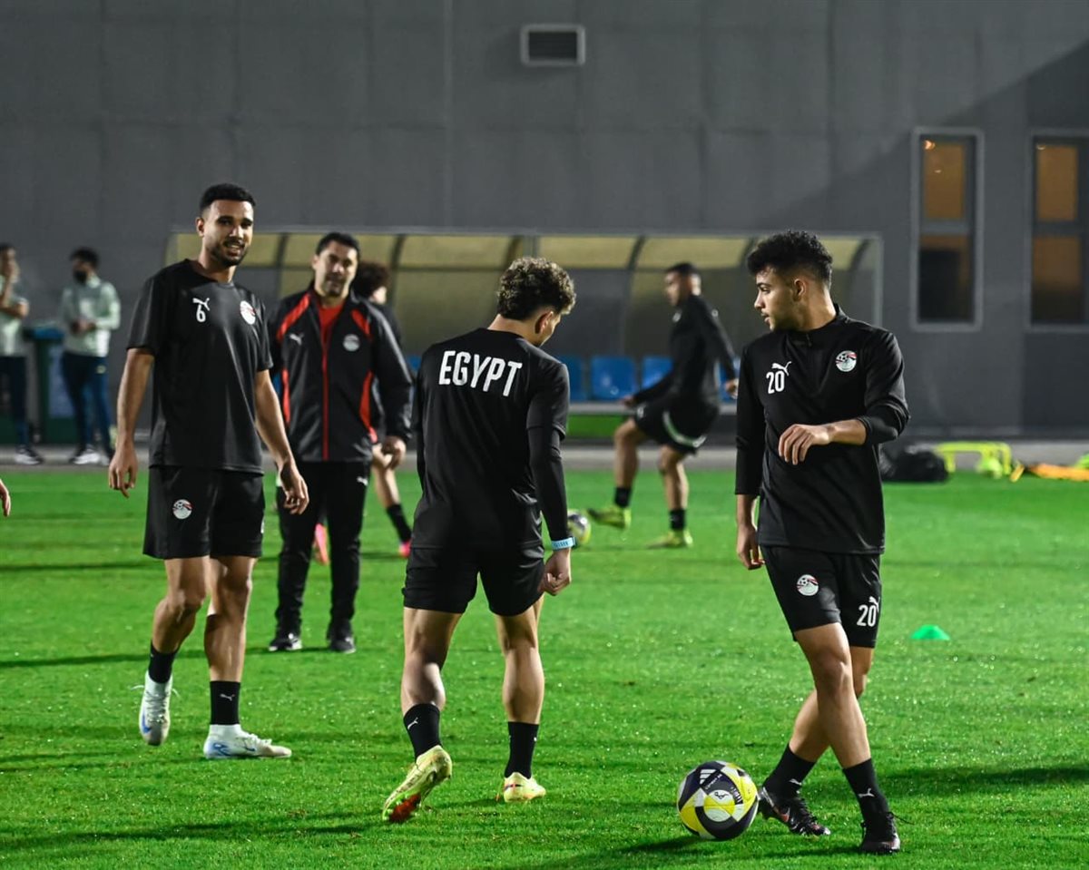 <strong>مران منتخب مصر </strong>