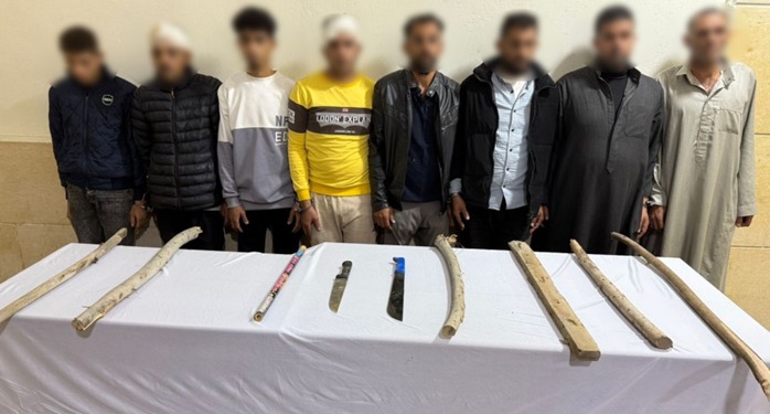 القبض علي مجموعة أشخاص تشاجروا بالعصي والأسلحة البيضاء بالشرقية