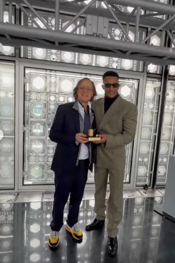 لقطات من تكريم محمد رمضان بجائزة الفن والثقافة من فرنسا