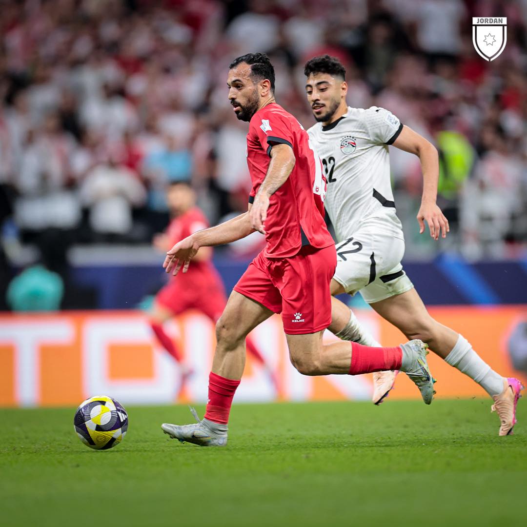 مباراة مصر والأردن في كأس العرب