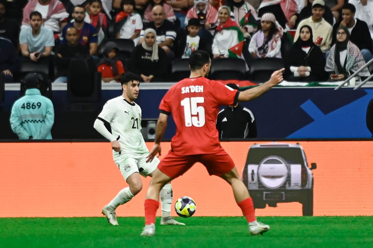 مباراة مصر والأردن في كأس العرب